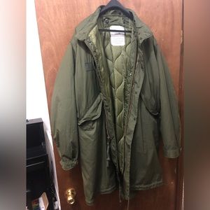Army green parka
